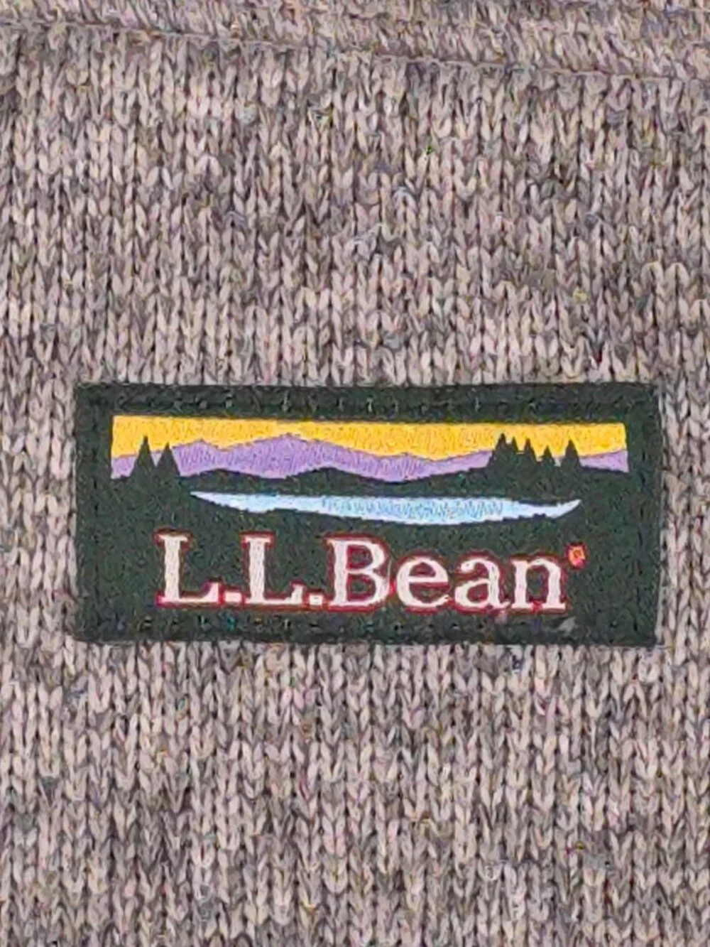 L.L.Bean Men's Large Gray Sweater Fleece Vest Slightly Fitted 505974